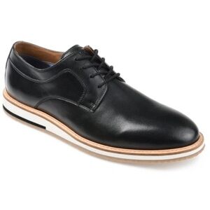 New THOMAS AND VINE GLOVER PLAIN TOE DERBY IN BLACK size 11